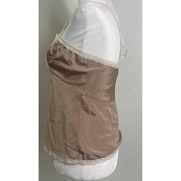 Vtg Babydoll Tank Top Cami S Lace Trim Y2K Fairycore Bella Swan Alice Maloof - Picture 3 of 8